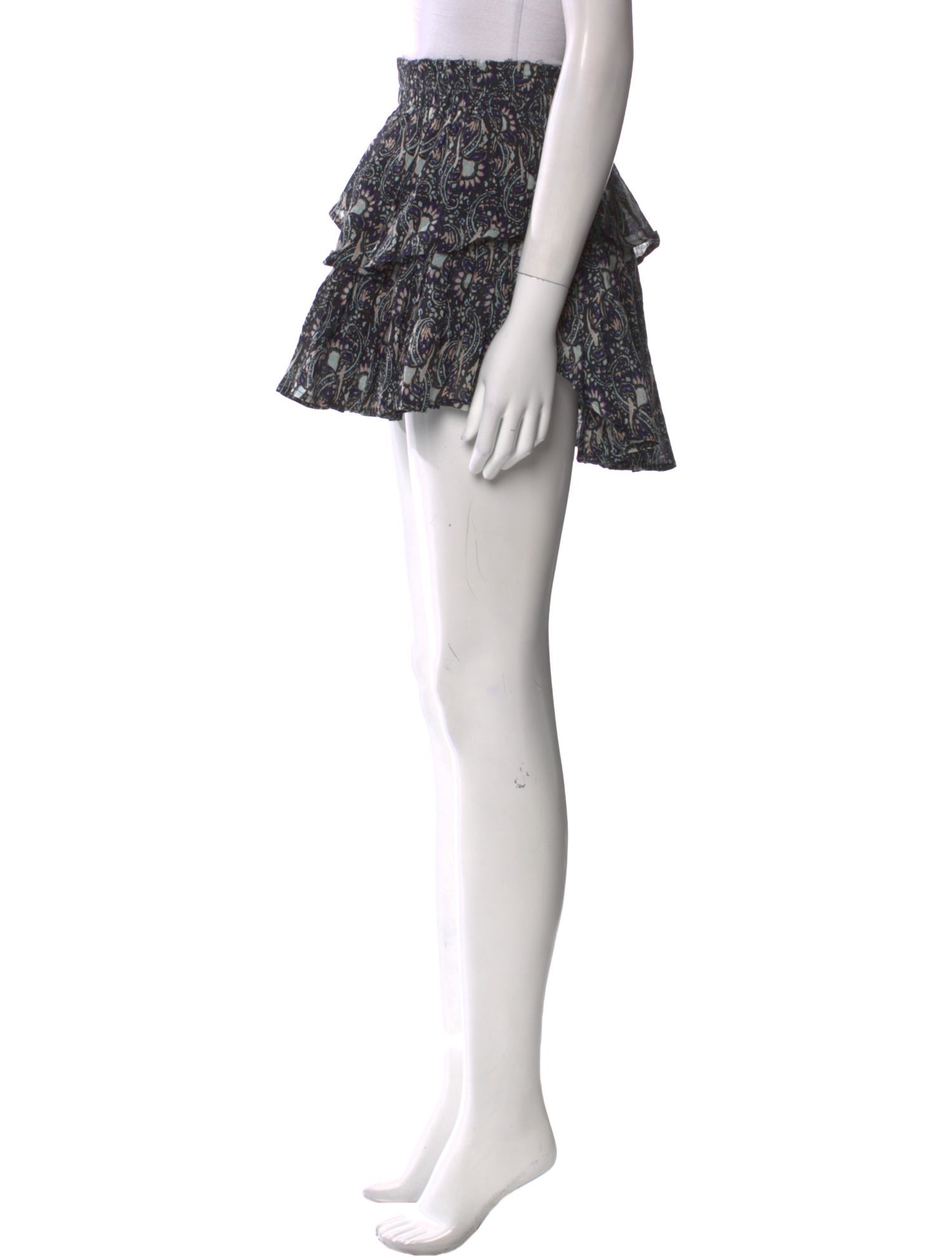 LoveShackFancy Printed Mini Skirt