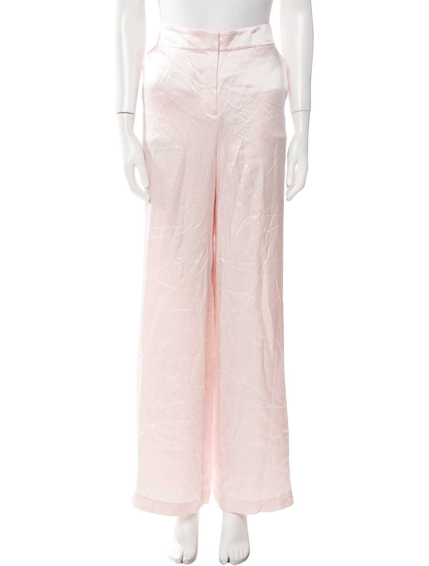 LoveShackFancy Silk Wide Leg Pants