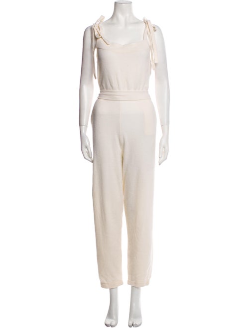 LoveShackFancy Wool Scoop Neck Jumpsuit