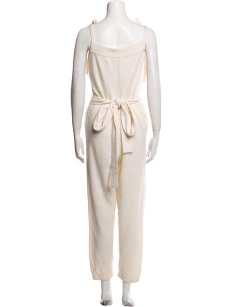 LoveShackFancy Wool Scoop Neck Jumpsuit