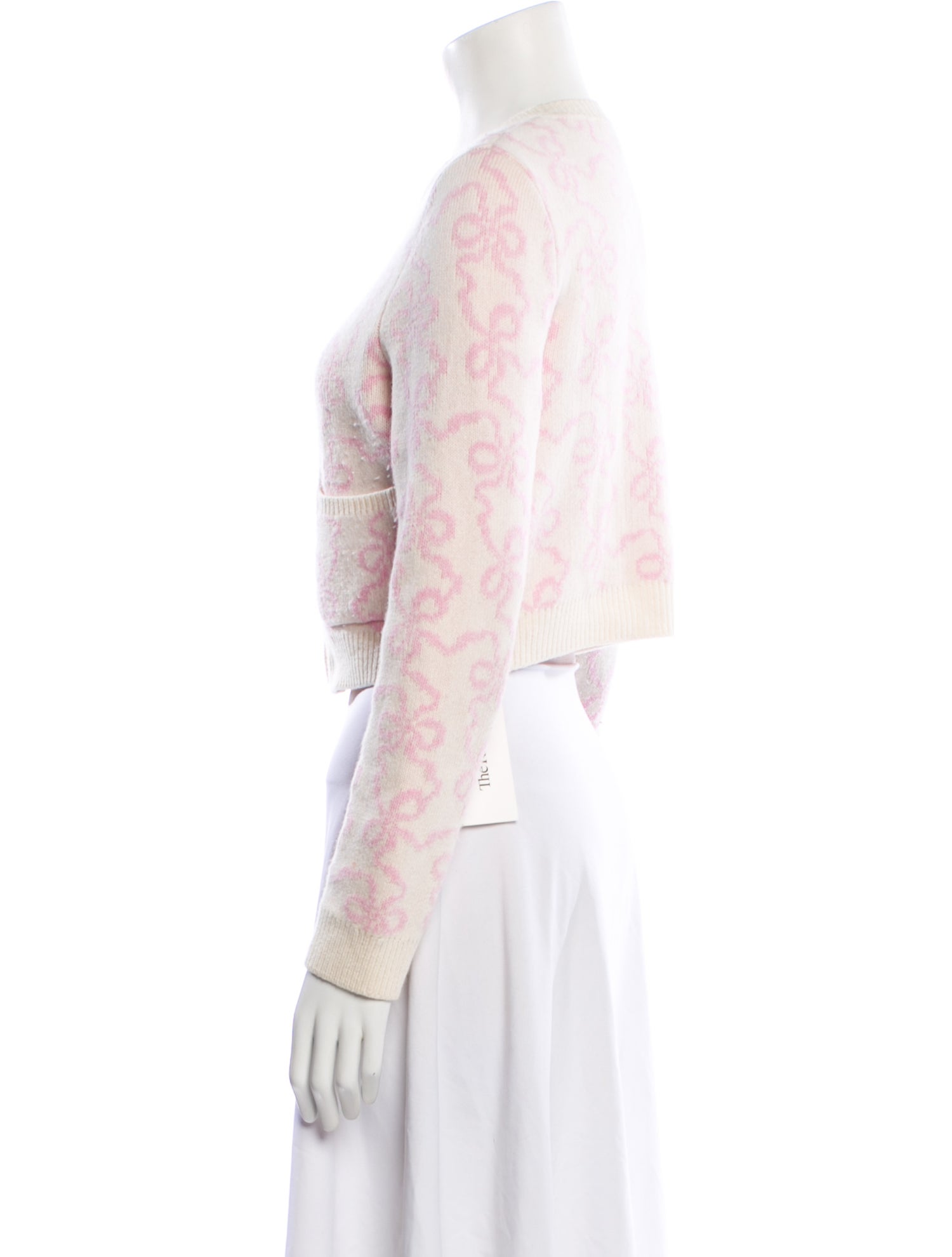 LoveShackFancy Printed Crew Neck Sweater
