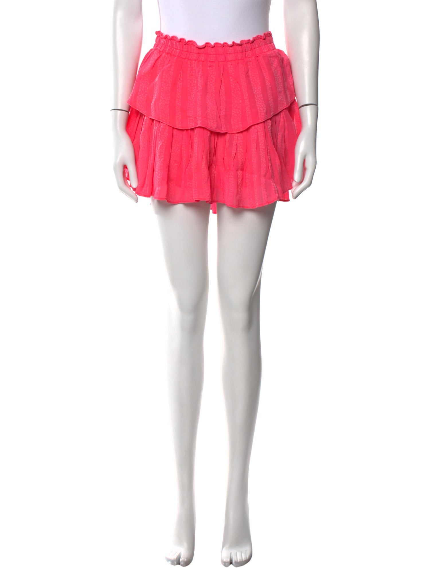 LoveShackFancy Ruffle Embellishment Mini Skirt