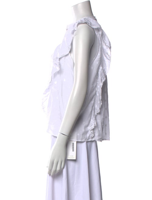 LoveShackFancy Bateau Neckline Sleeveless Blouse