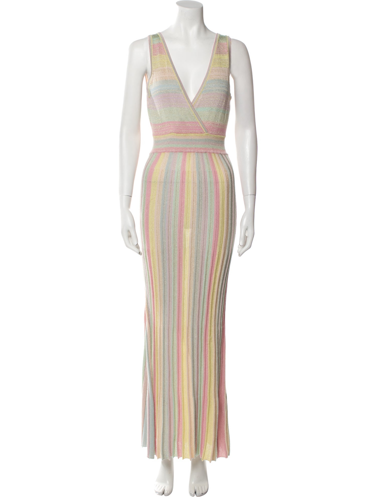 LoveShackFancy Striped Long Dress