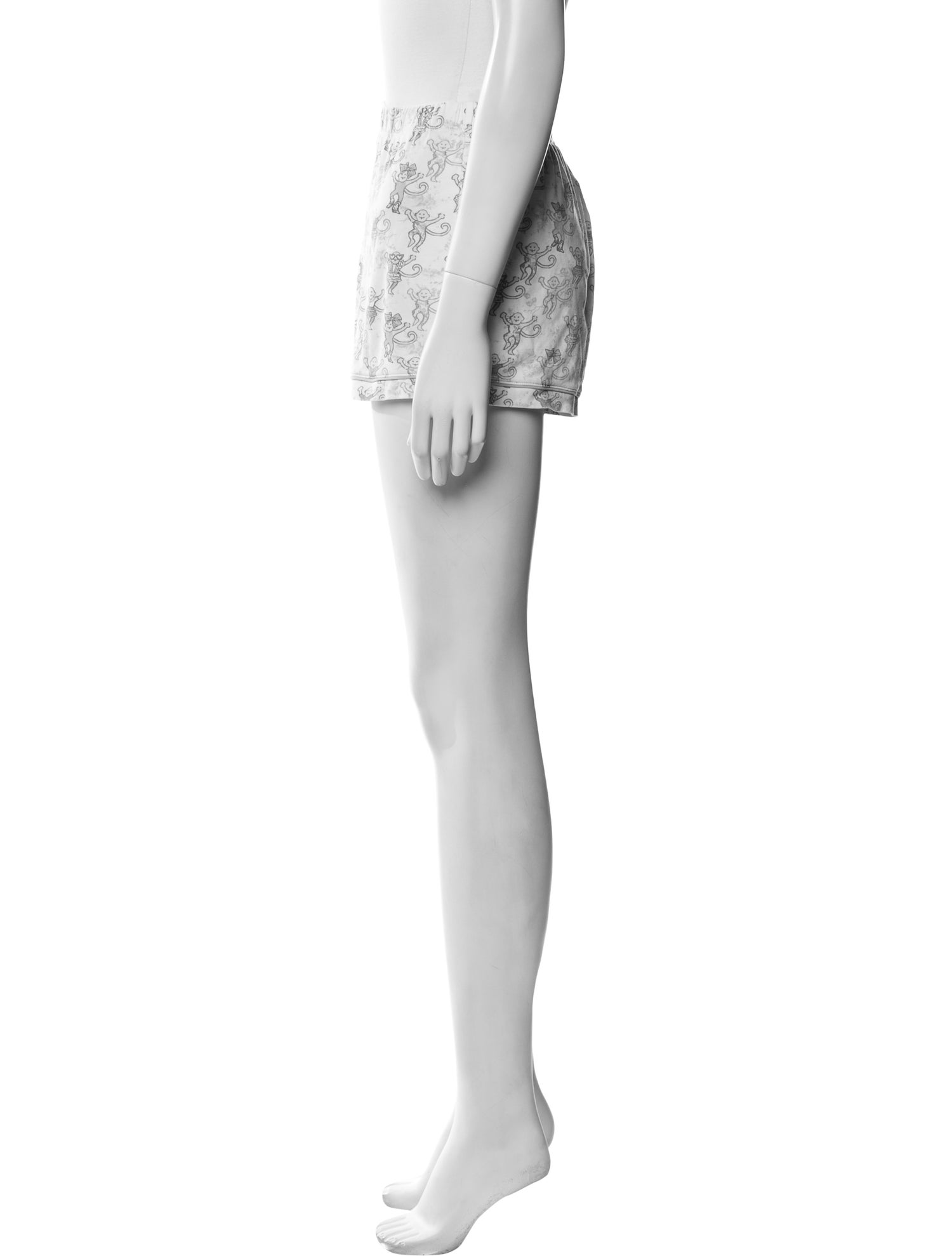 LoveShackFancy Printed Lace Trim Embellishment Pajamas