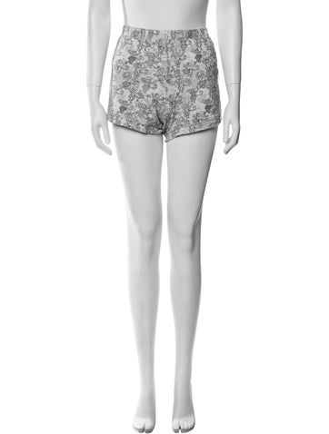 LoveShackFancy Loungewear Printed Lace Trim Embellishment Pajamas M