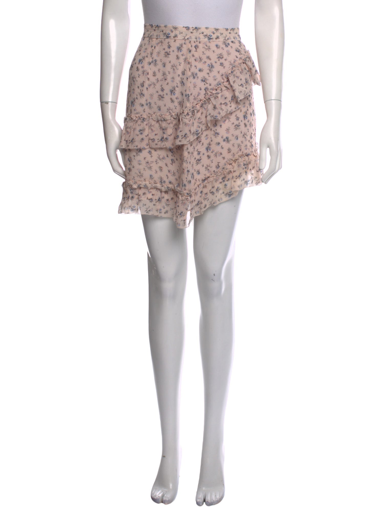 LoveShackFancy Silk Mini Skirt