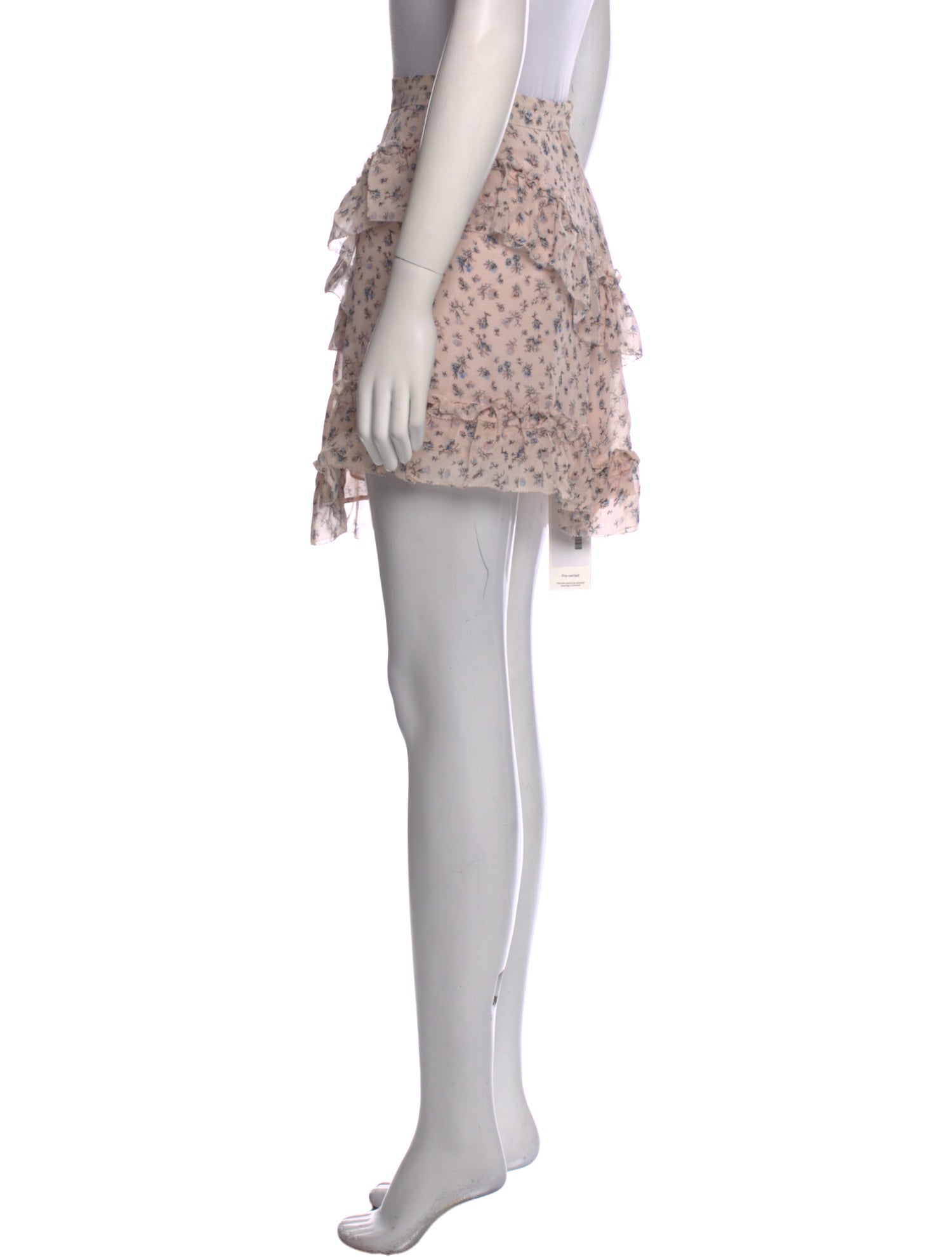 LoveShackFancy Silk Mini Skirt