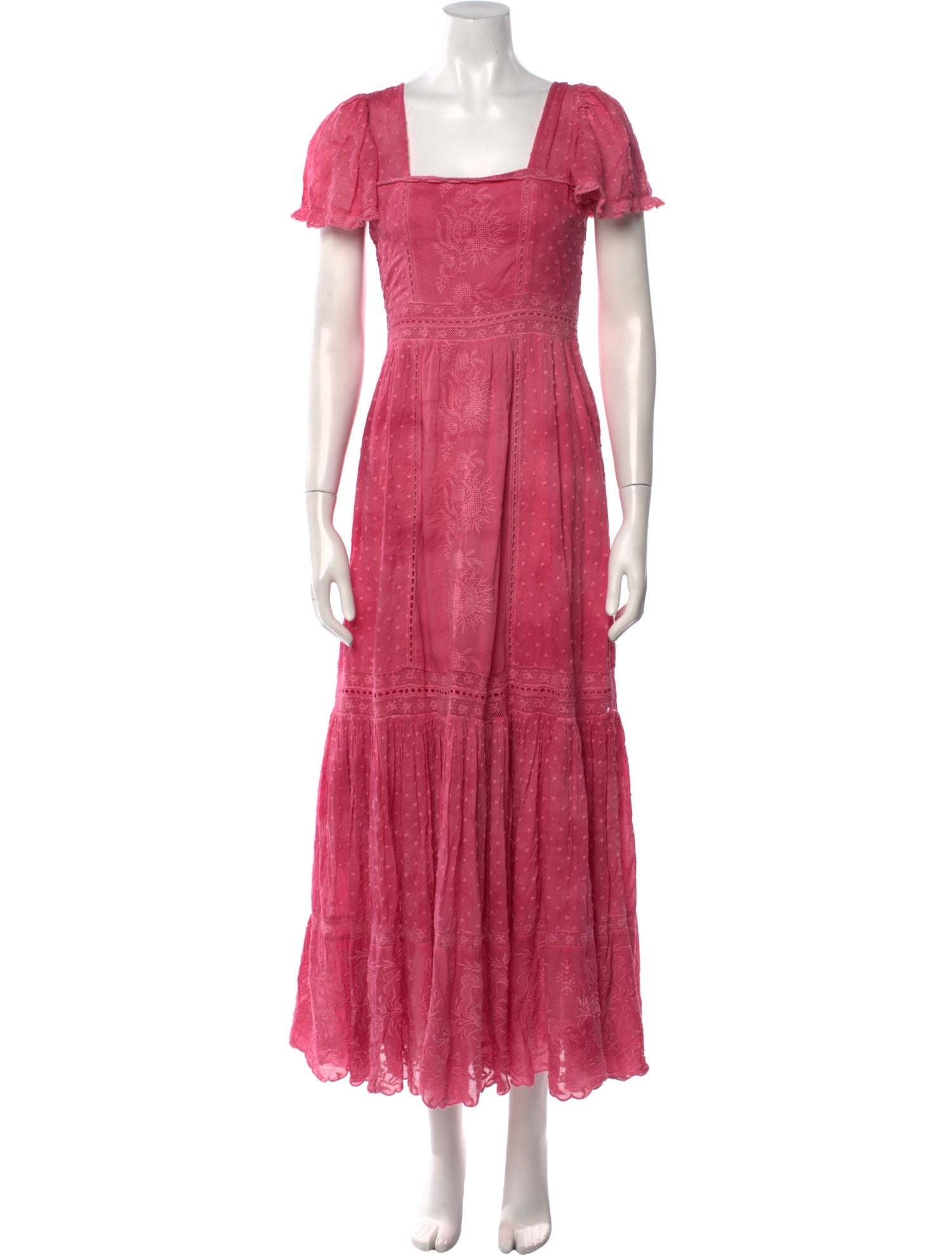 LoveShackFancy Square Neckline Long Dress w/ Tags