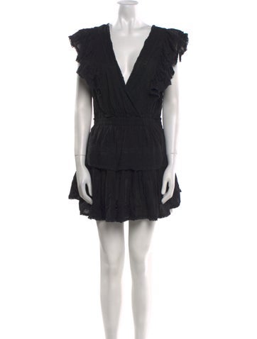 LoveShackFancy Dresses V-Neck Mini Dress L