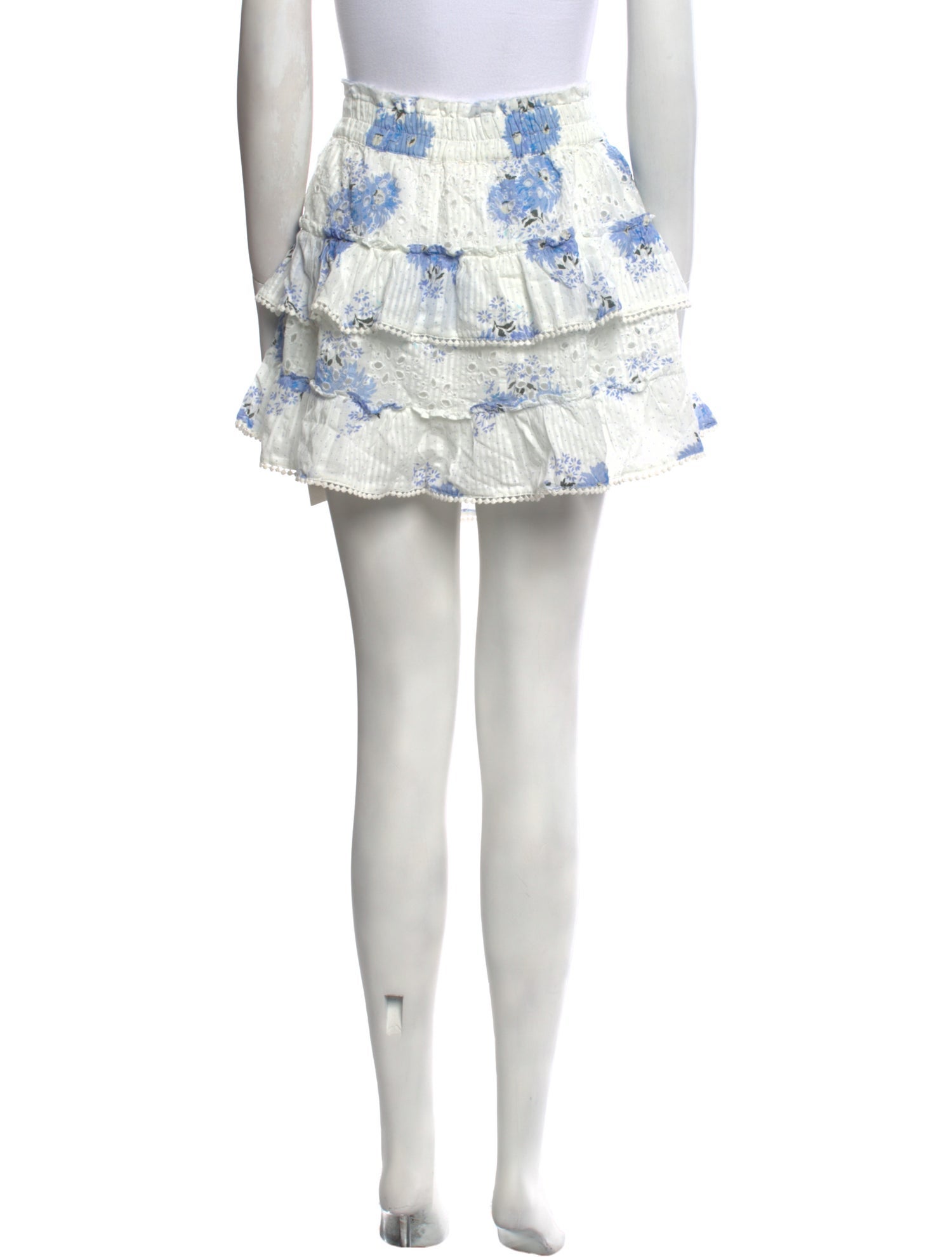 LoveShackFancy Printed Mini Skirt