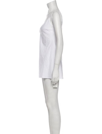 LoveShackFancy V-Neck Mini Dress