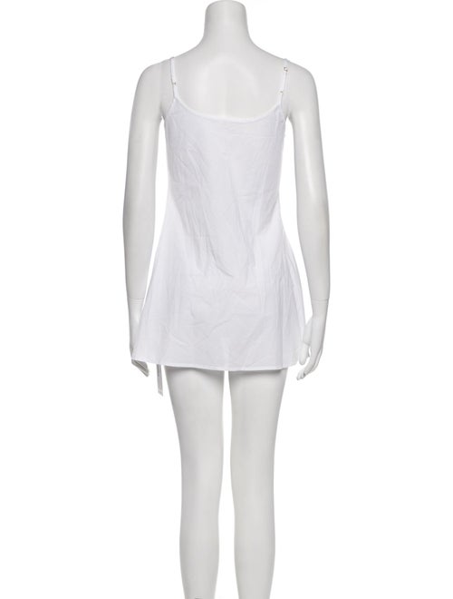 LoveShackFancy V-Neck Mini Dress