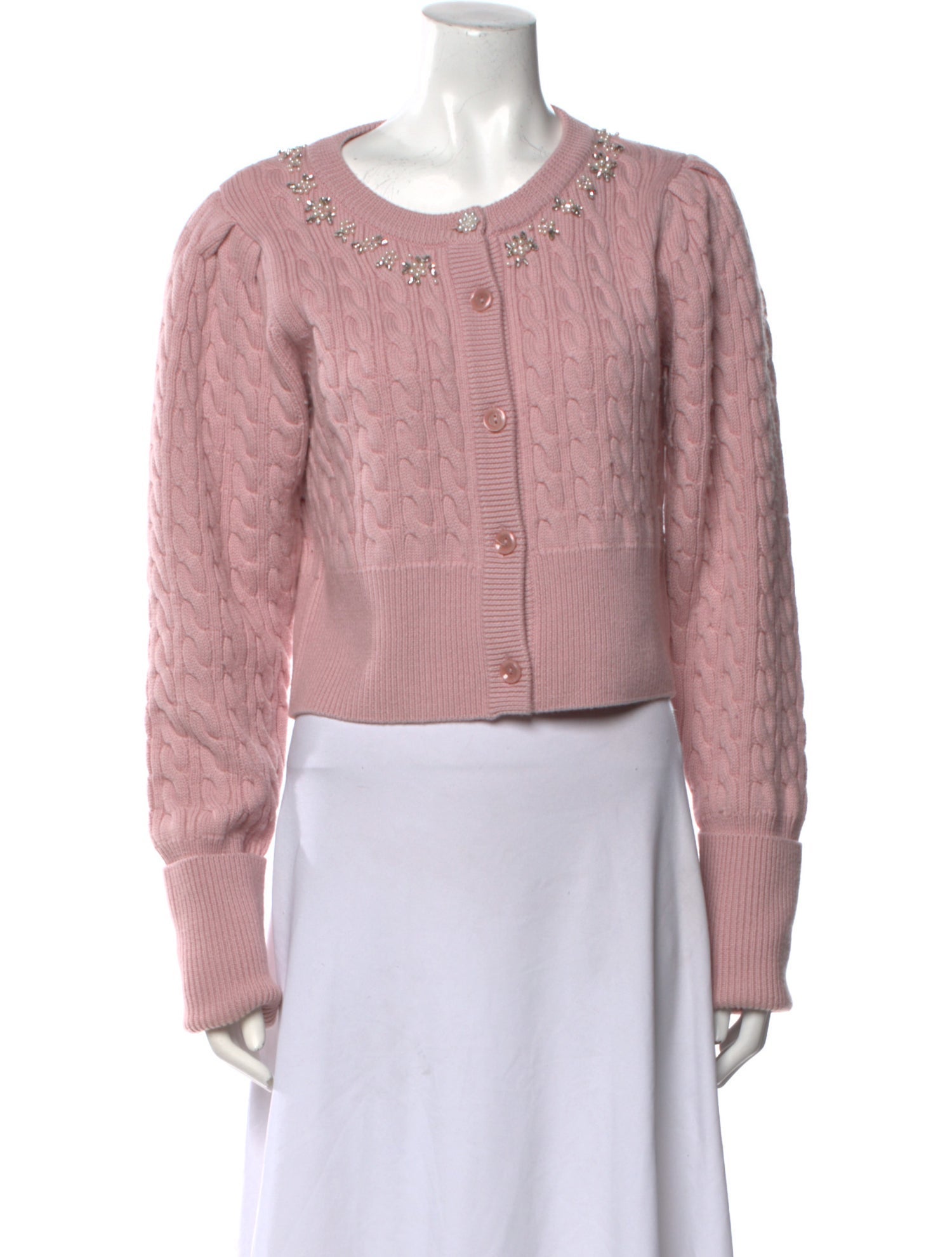 LoveShackFancy Merino Wool Scoop Neck Sweater