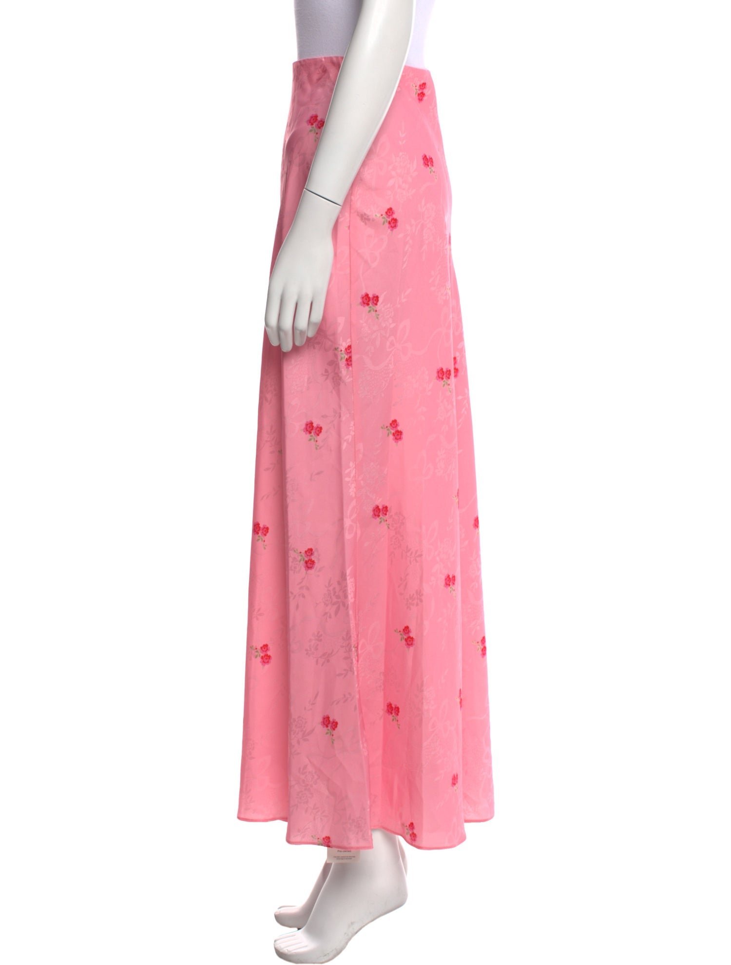 LoveShackFancy Floral Print Midi Length Skirt w/ Tags