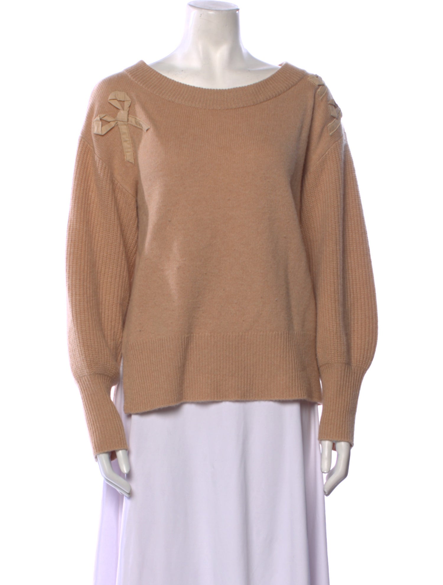 LoveShackFancy Cashmere Scoop Neck Sweater