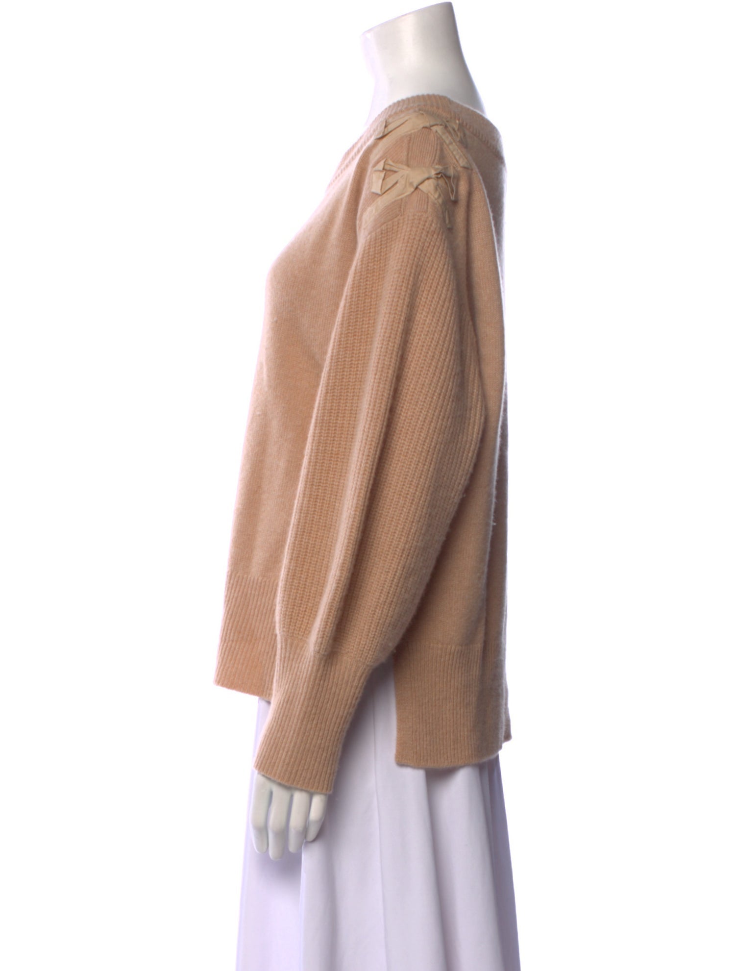 LoveShackFancy Cashmere Scoop Neck Sweater