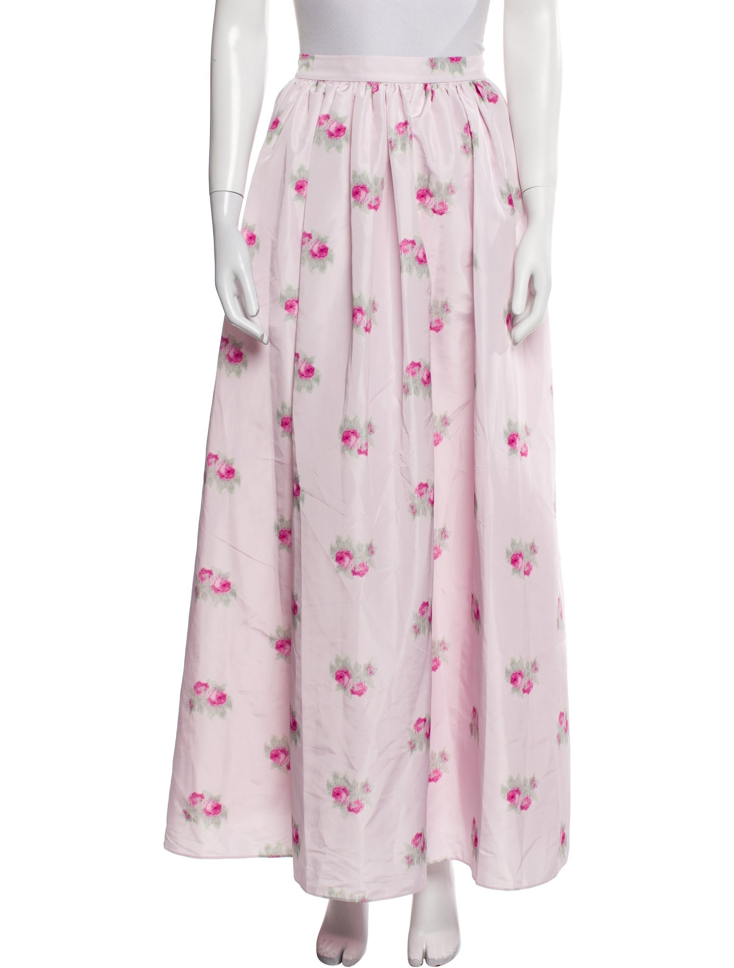 LoveShackFancy Floral Print Long Skirt