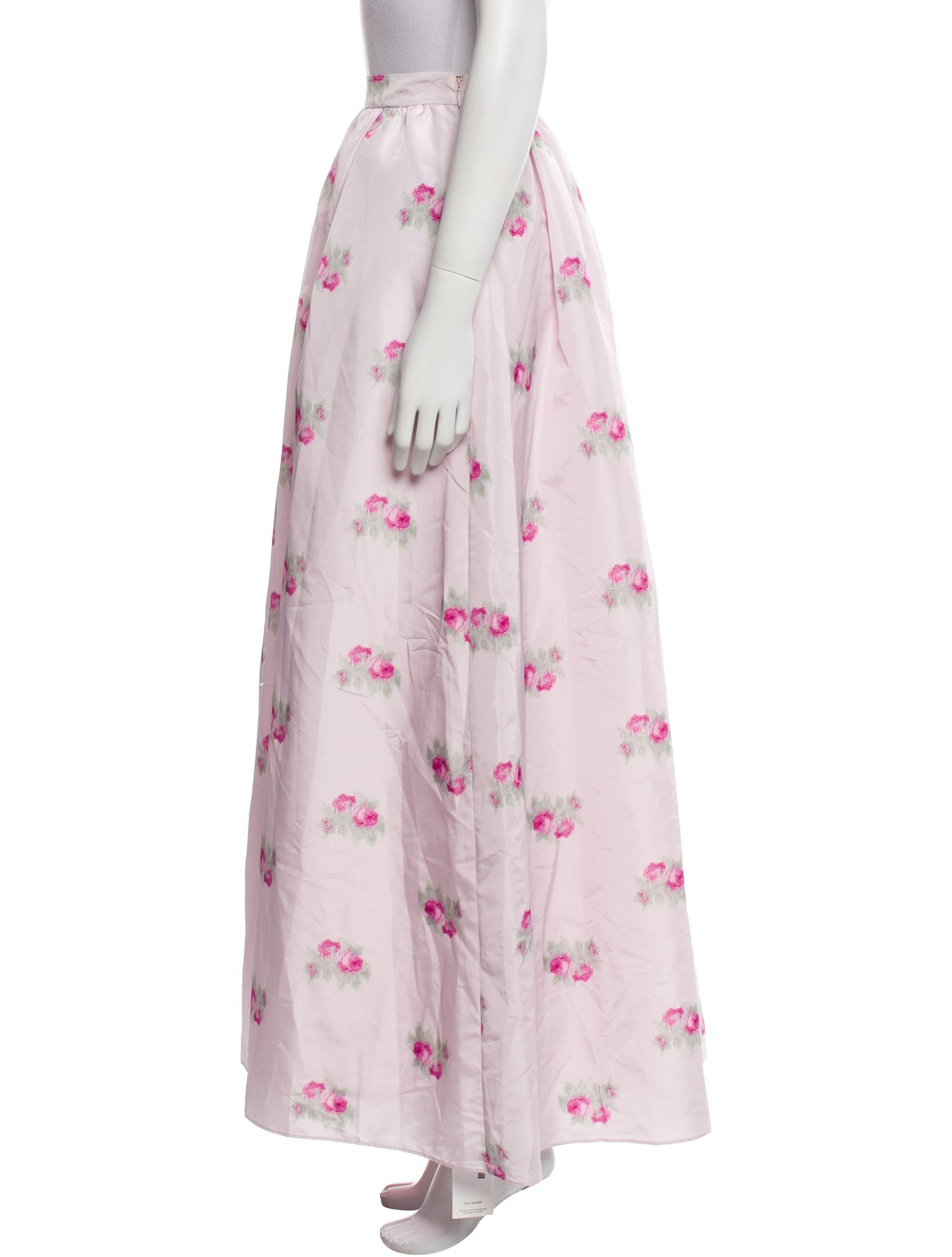 LoveShackFancy Floral Print Long Skirt