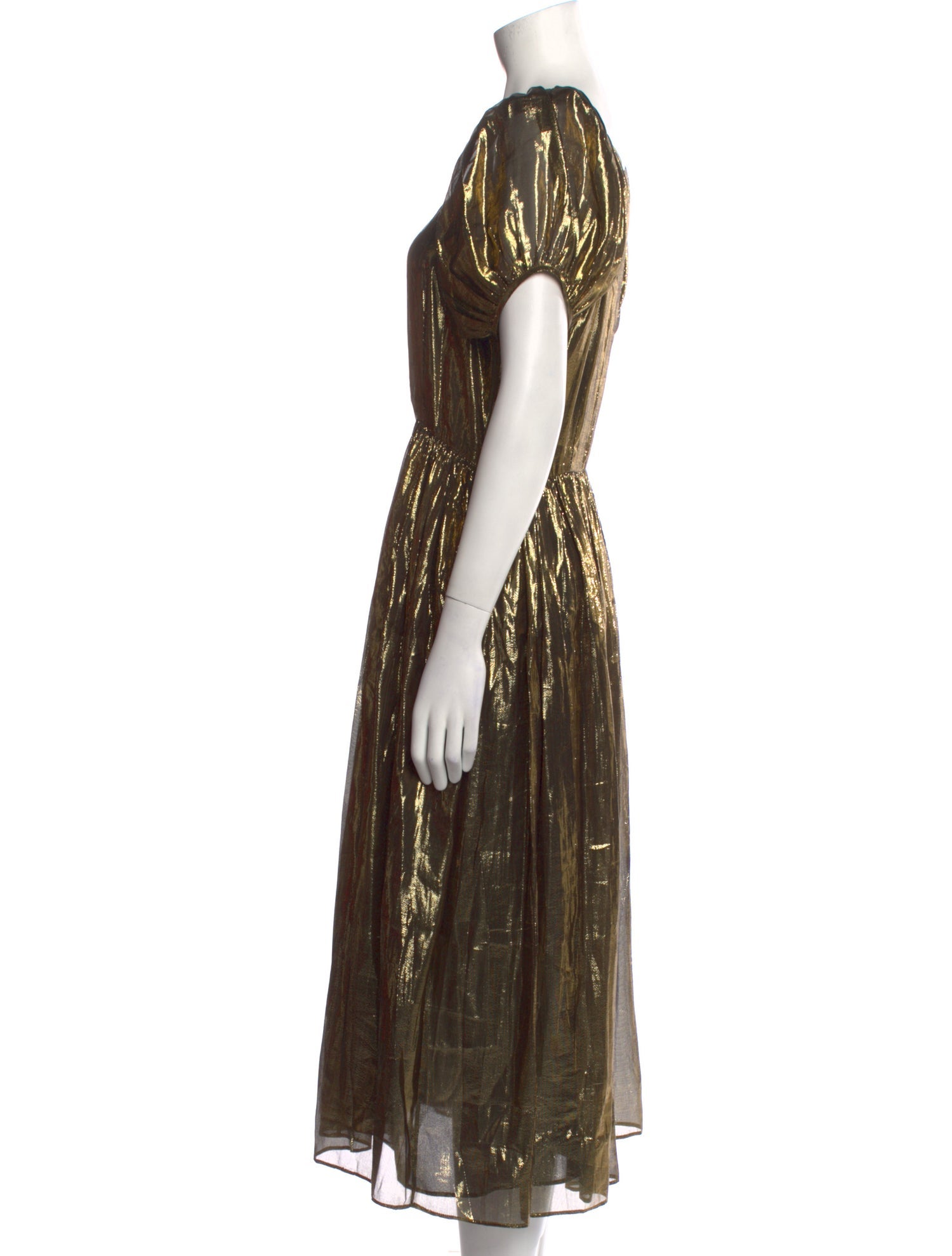 LoveShackFancy Square Neckline Long Dress