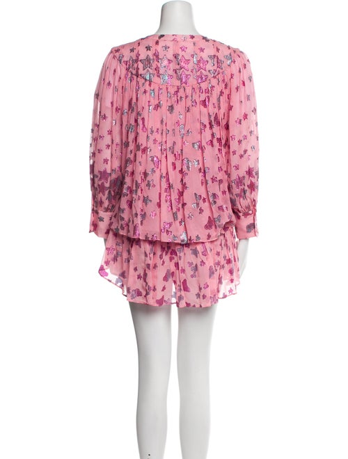 LoveShackFancy Silk Printed Skirt Set