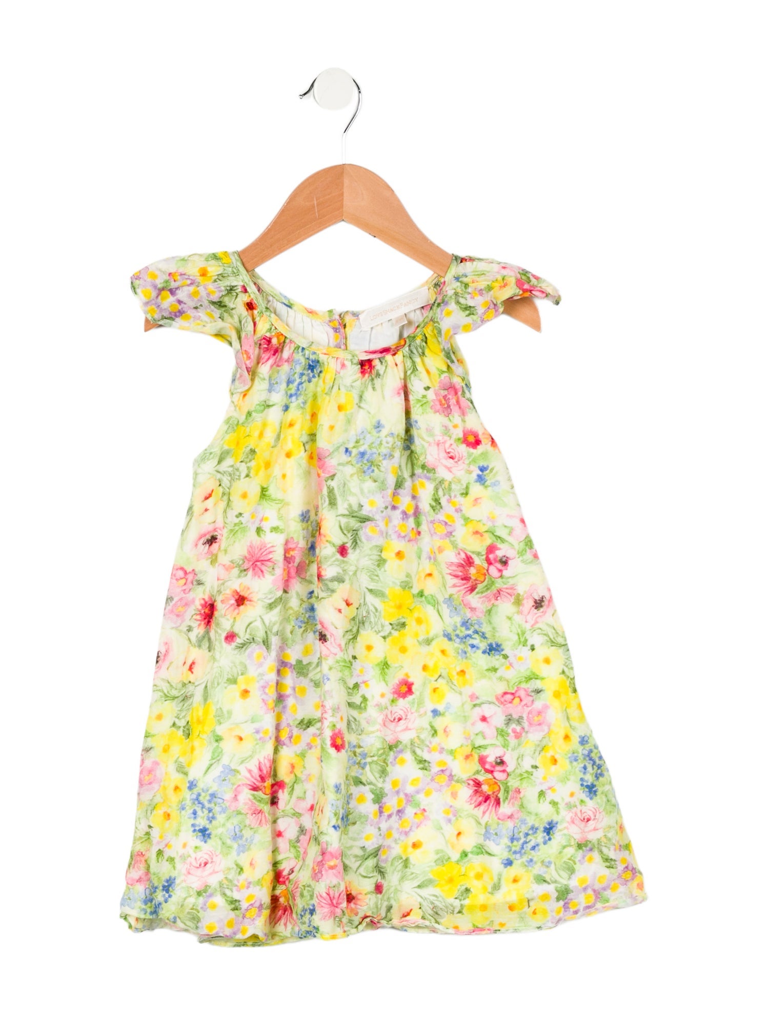 LoveShackFancy Toddler Girls' Floral Printed Sleeveless Dress