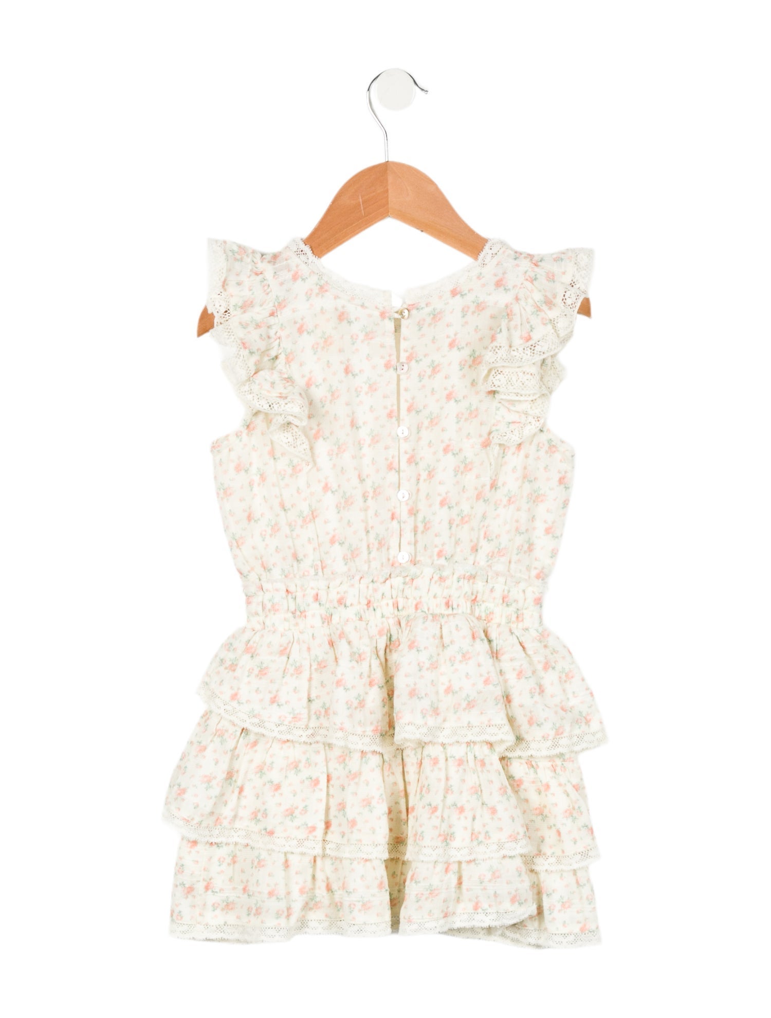 LoveShackFancy Toddler Girls' Lace Trimmed Dress