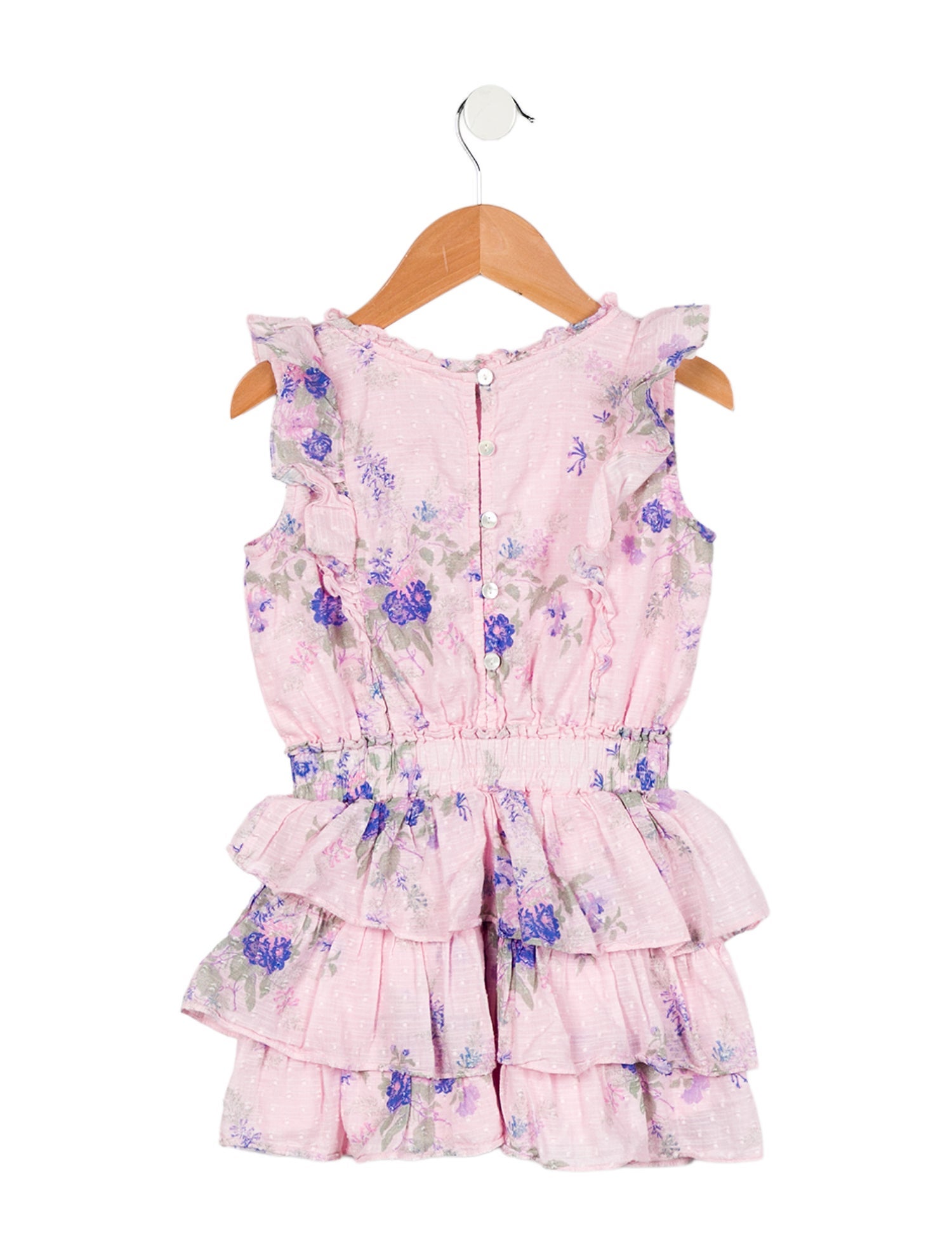 LoveShackFancy Toddler Girls' Floral Print Sleeveless Dress