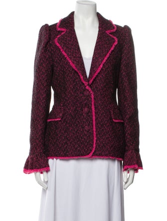 LoveShackFancy Tweed Pattern Blazer