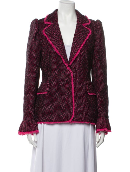 LoveShackFancy Tweed Pattern Blazer
