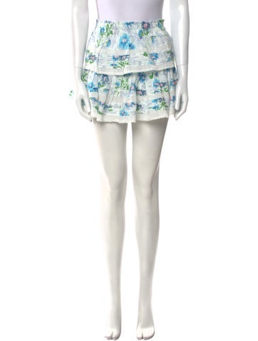 LoveShackFancy Skirts Lace Pattern Mini Skirt S