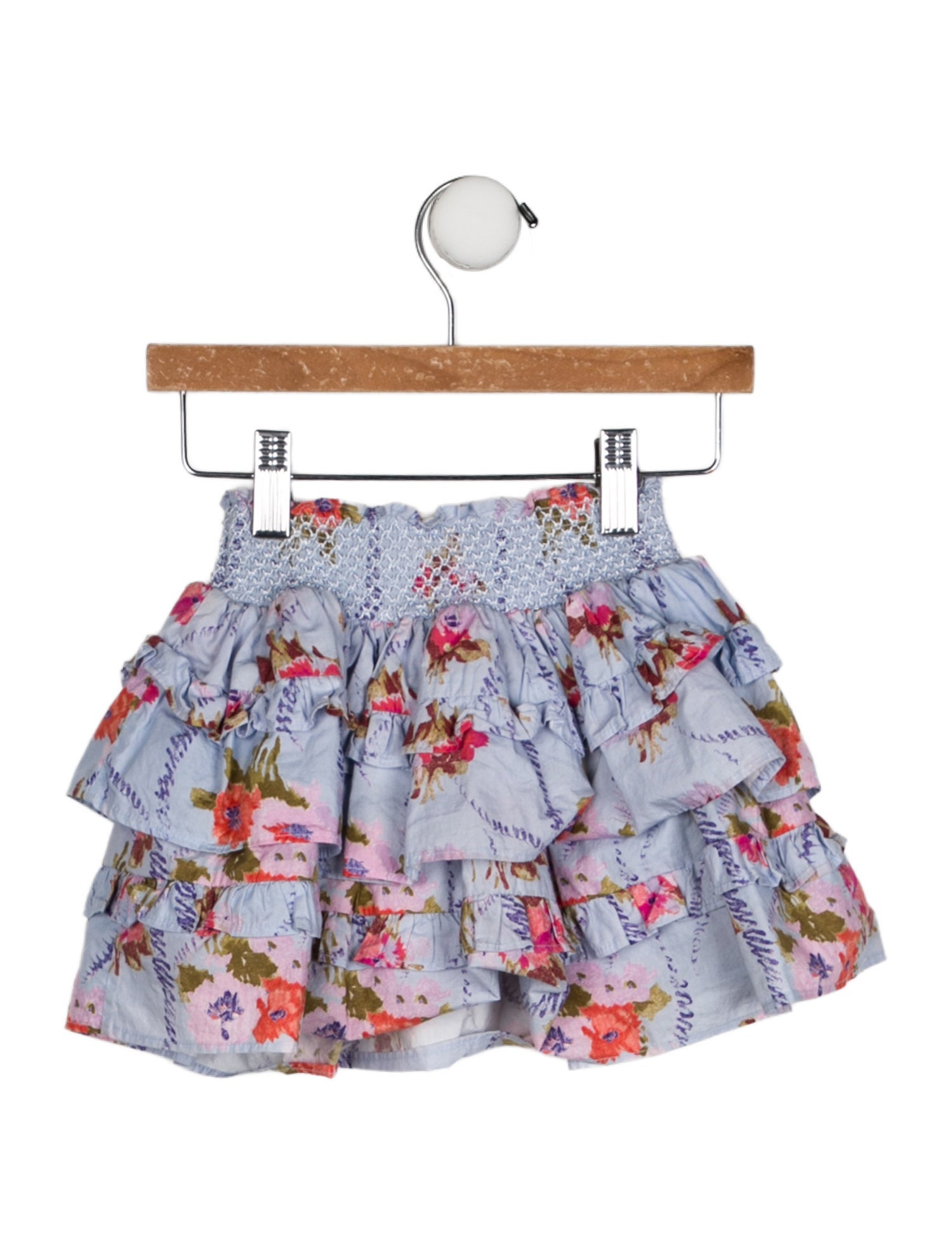 LoveShackFancy Toddler Girls' Printed Ruffle Skirt