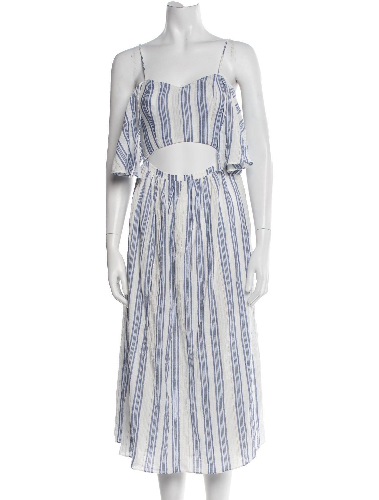 LoveShackFancy Striped Long Dress