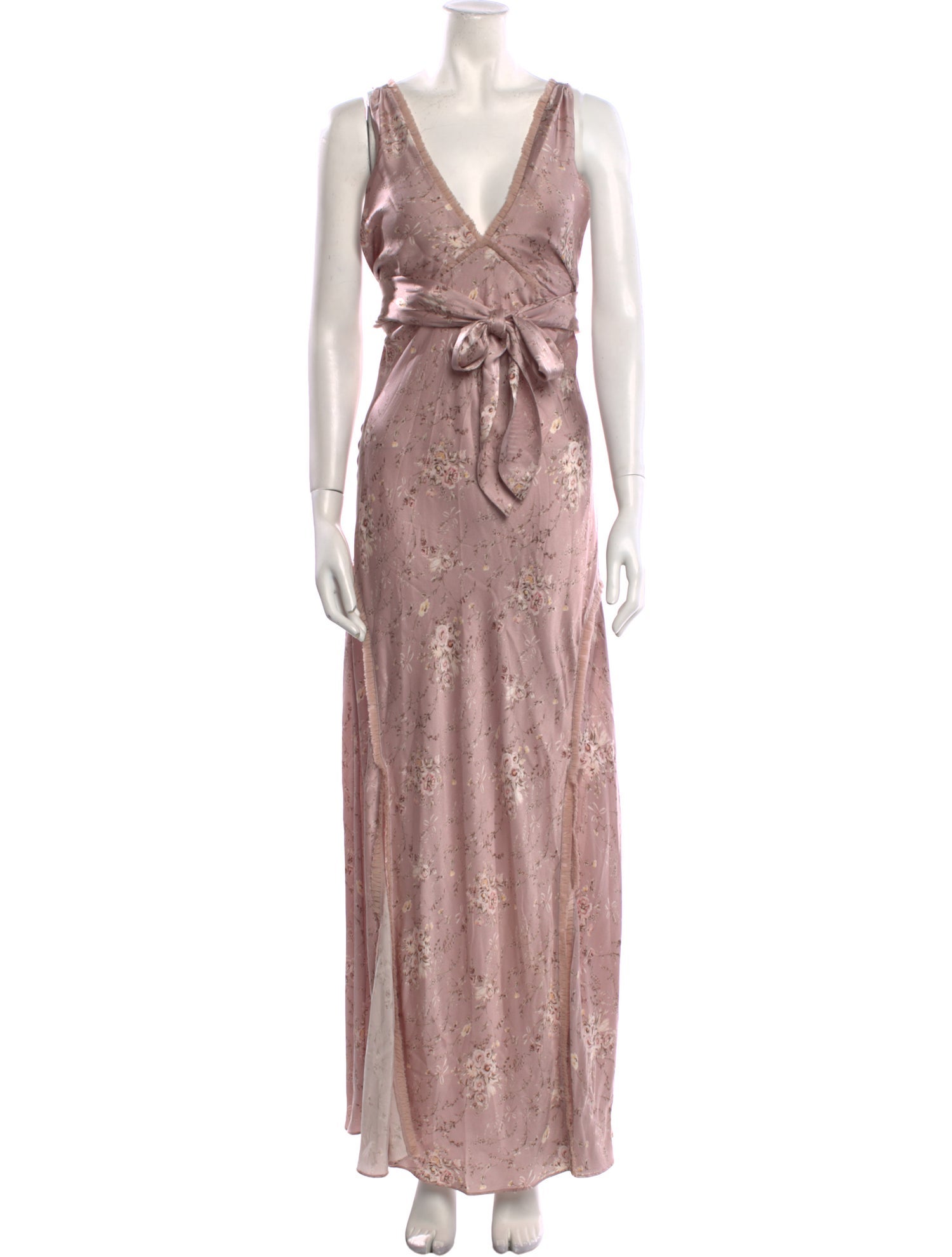 LoveShackFancy Silk Long Dress