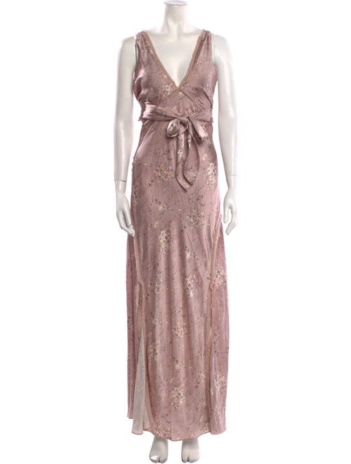 LoveShackFancy Silk Long Dress