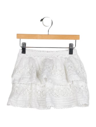 LoveShackFancy Toddler Girls' Printed Ruffle Skirt