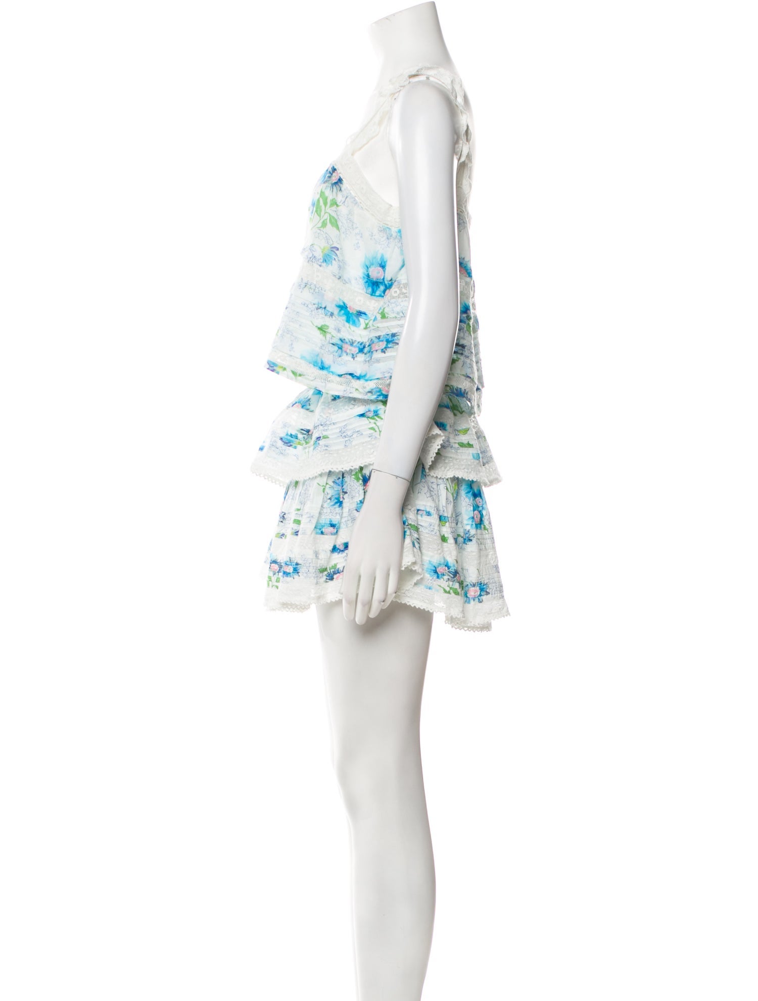 LoveShackFancy Floral Print Skirt Set