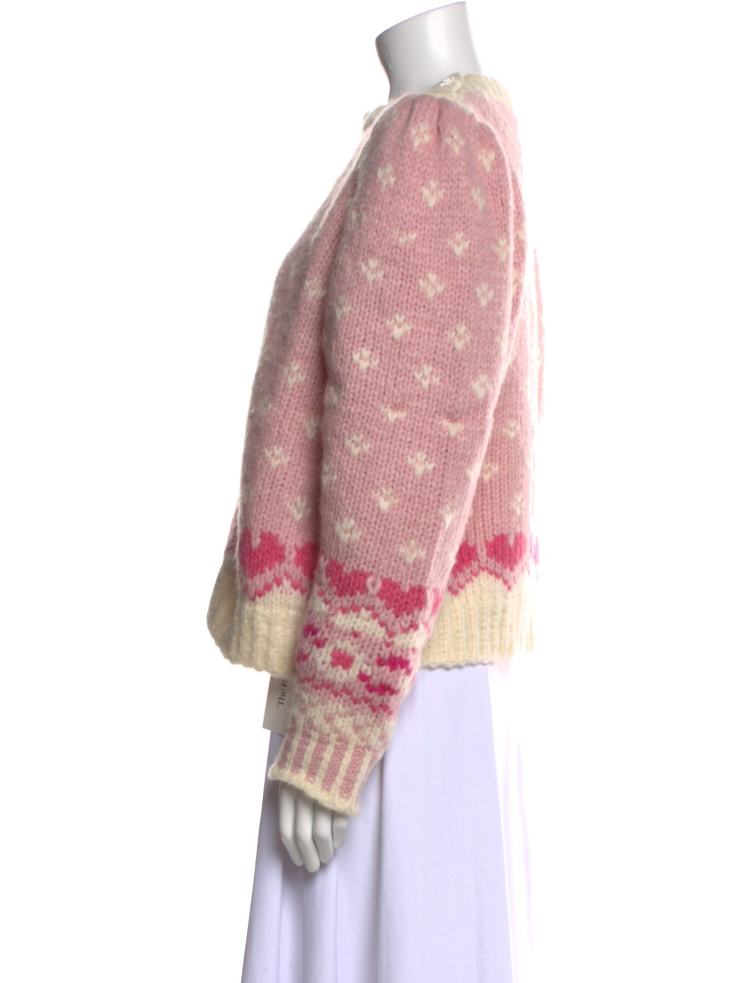 LoveShackFancy Alpaca Printed Sweater