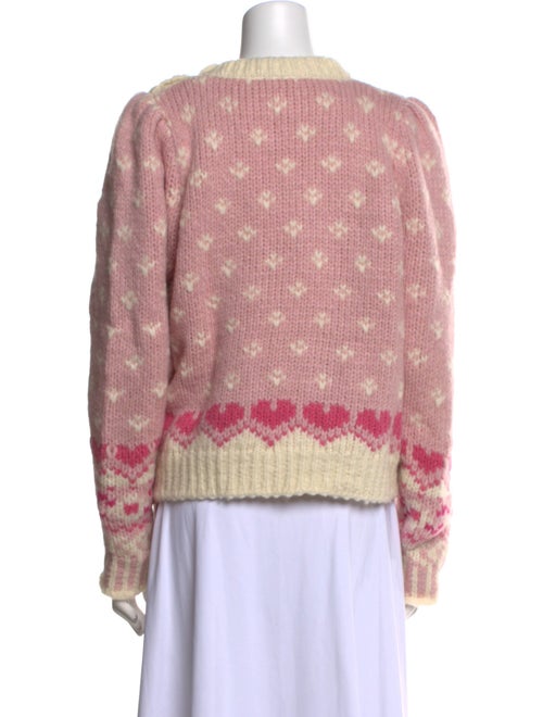 LoveShackFancy Alpaca Printed Sweater