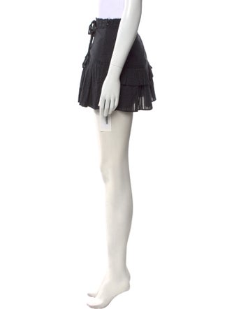 LoveShackFancy Ruffle Embellishment Mini Skirt