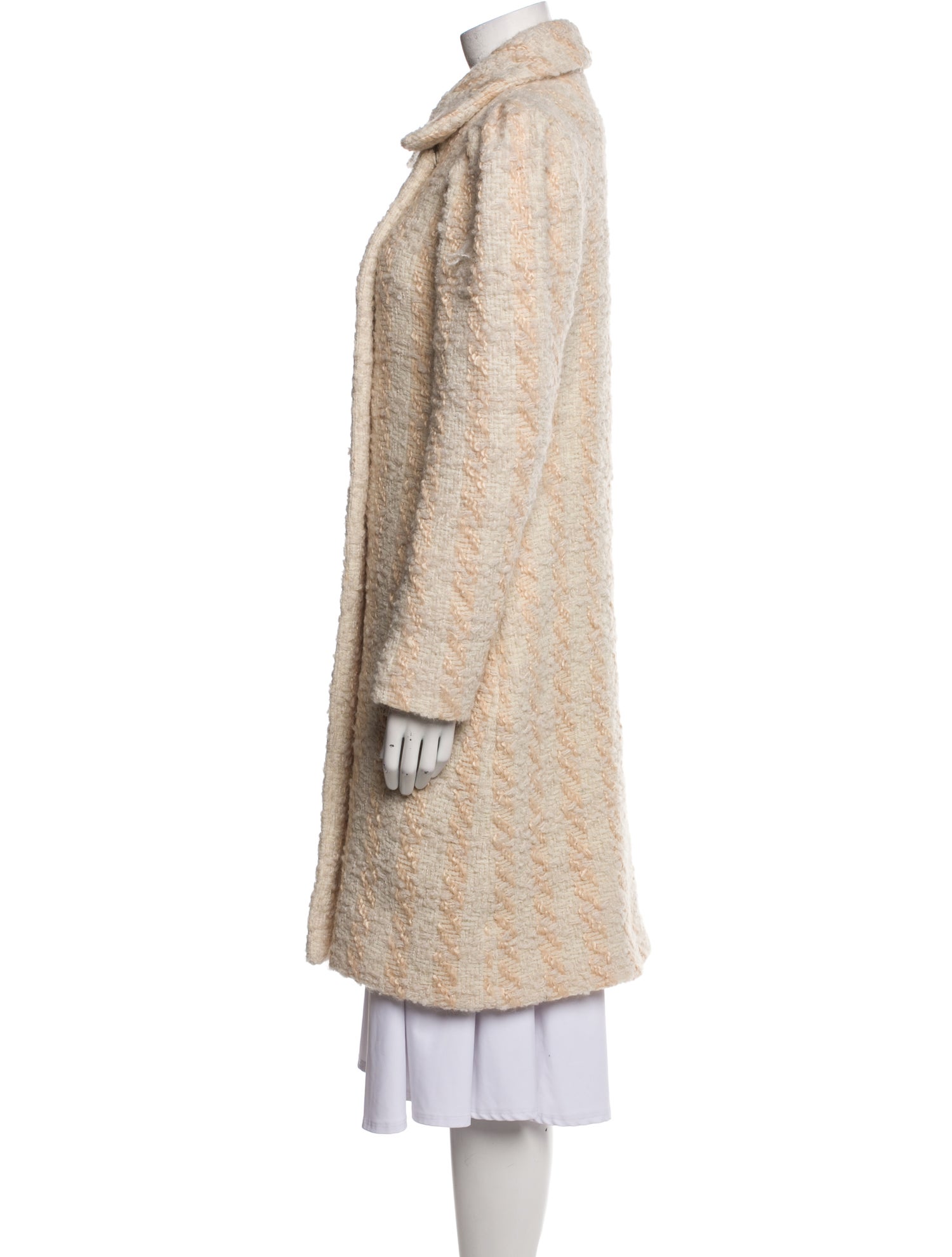 LoveShackFancy Wool Tweed Pattern Coat