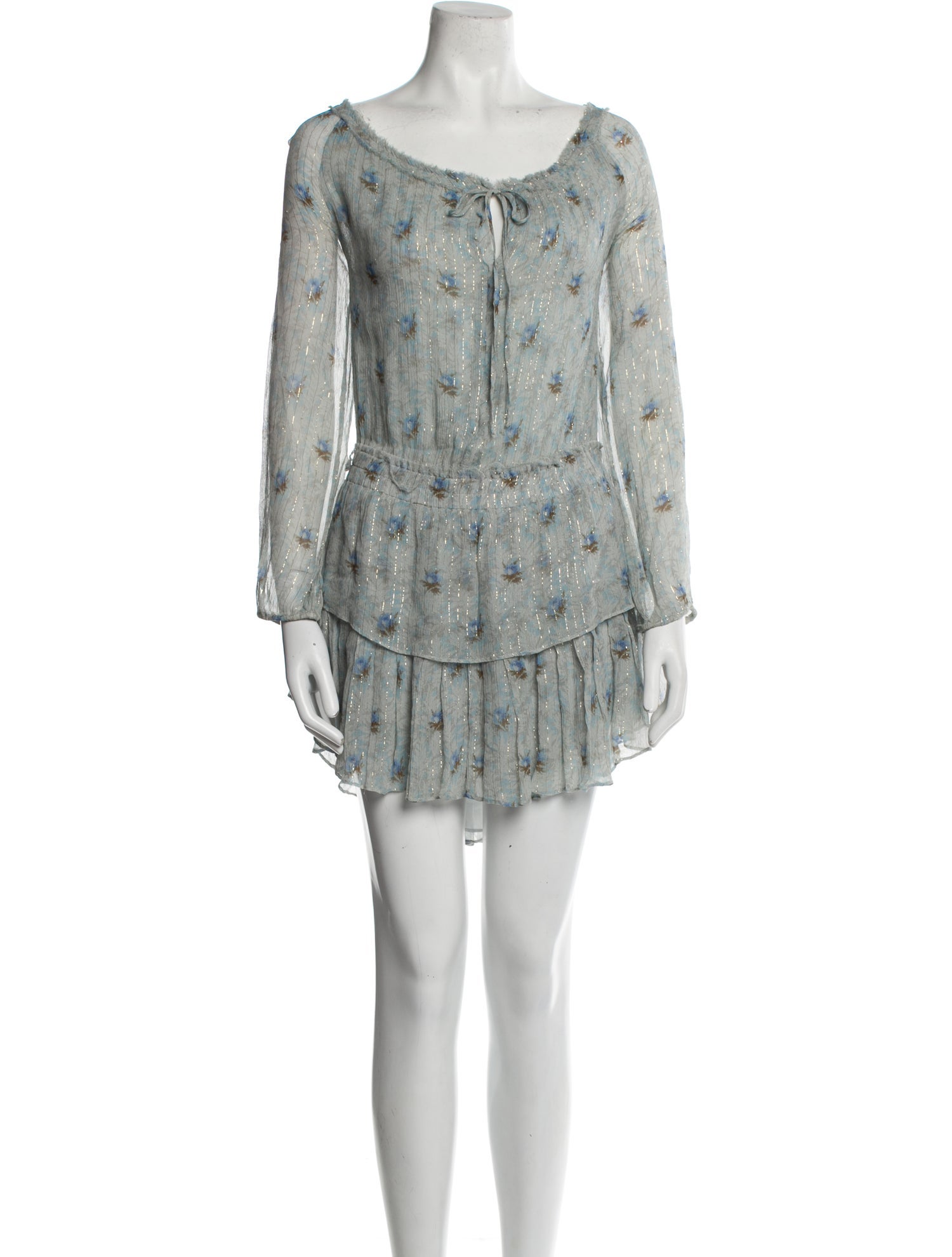 LoveShackFancy Silk Mini Dress