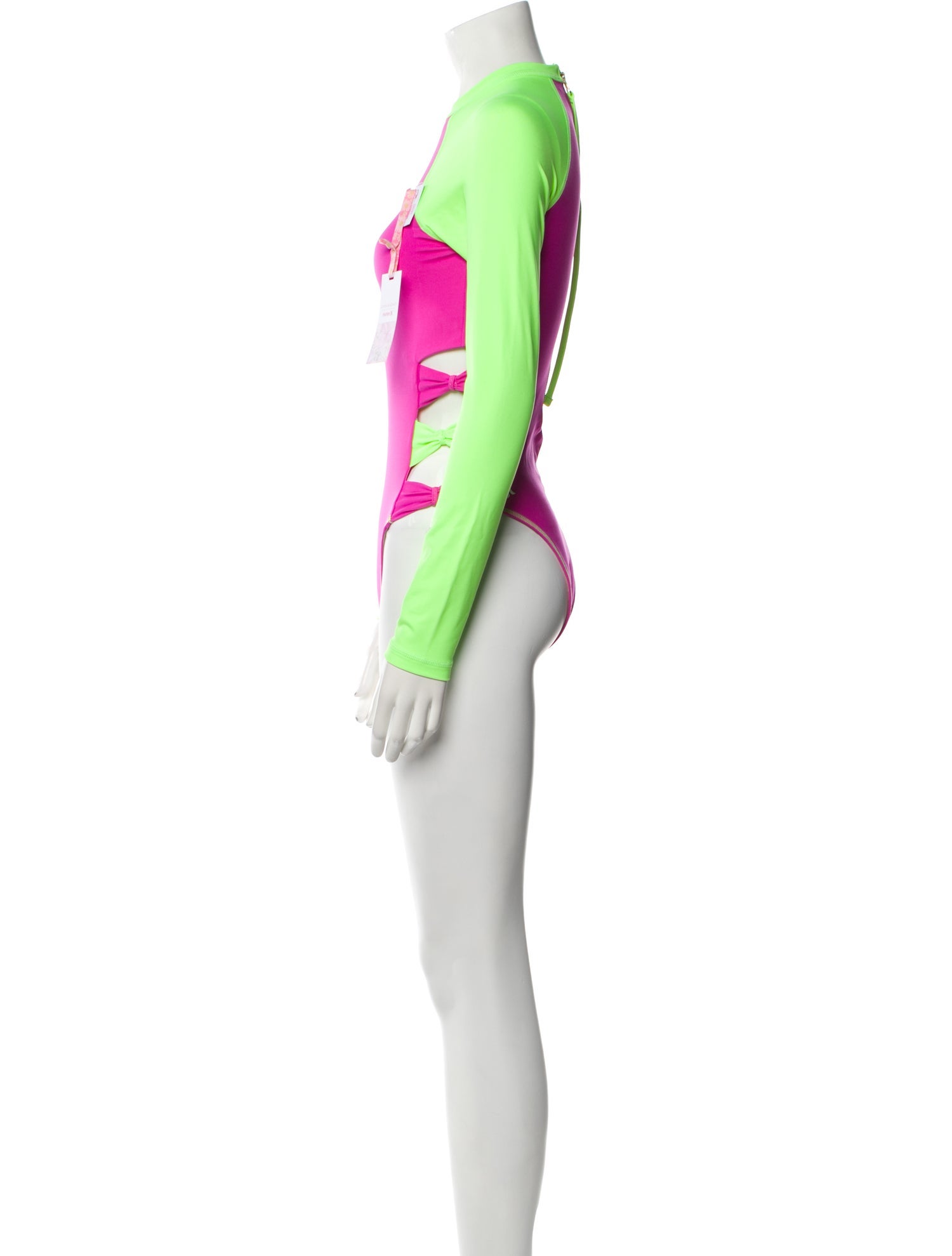 Loveshackfancy X Hurley Colorblock Pattern One-Piece w/ Tags
