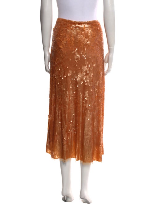 LoveShackFancy Nylon Midi Length Skirt