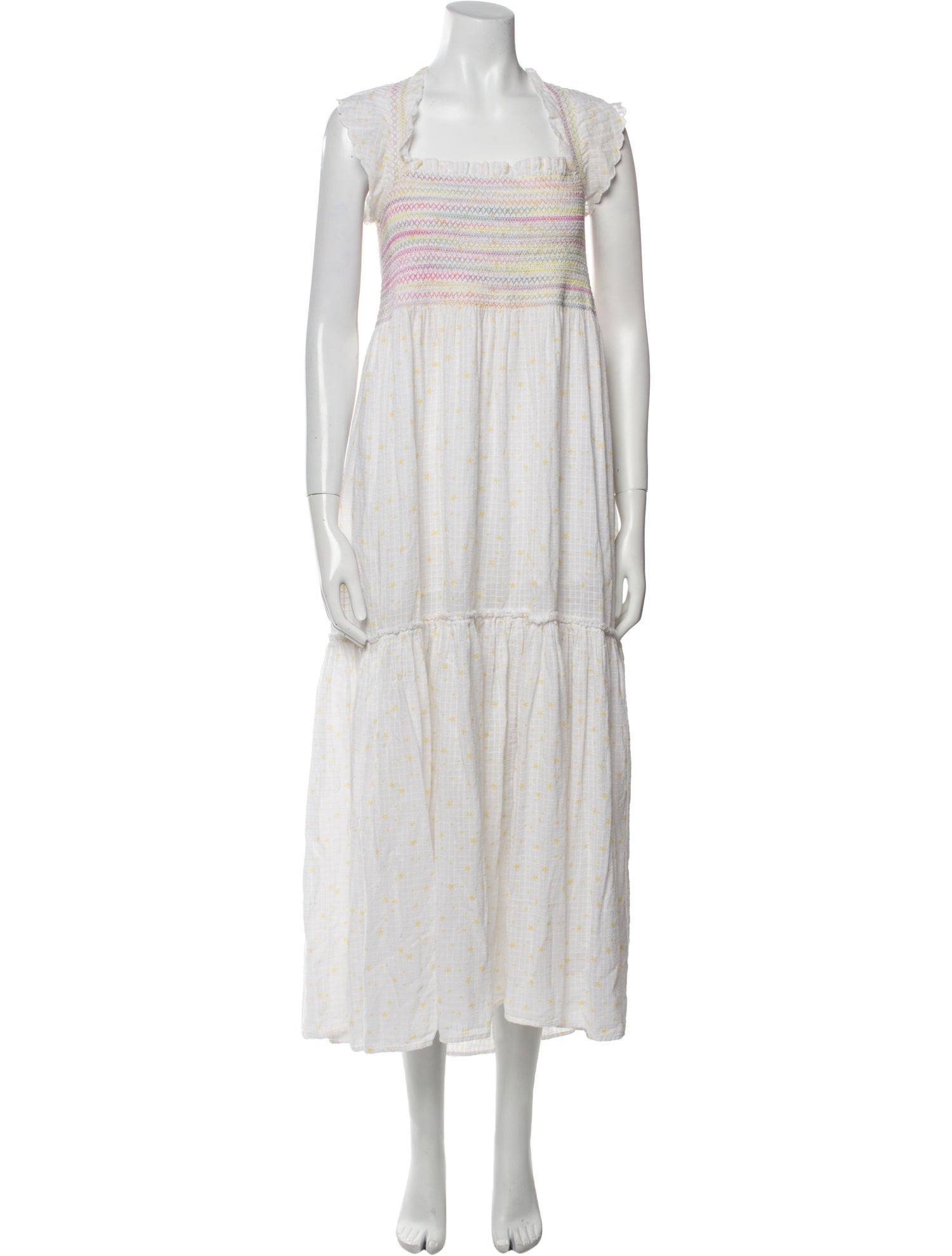 LoveShackFancy Printed Long Dress