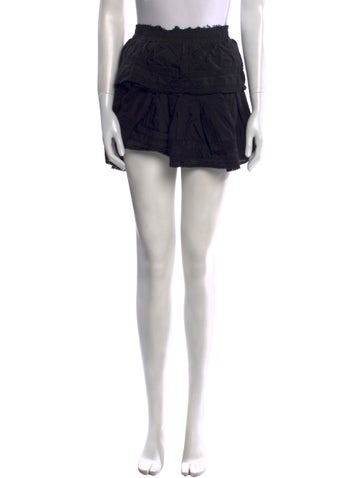 LoveShackFancy Skirts Ruffle Embellishment Mini Skirt L