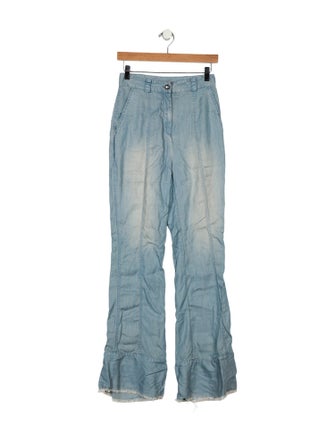 LoveShackFancy High-Rise Wide Leg Jeans