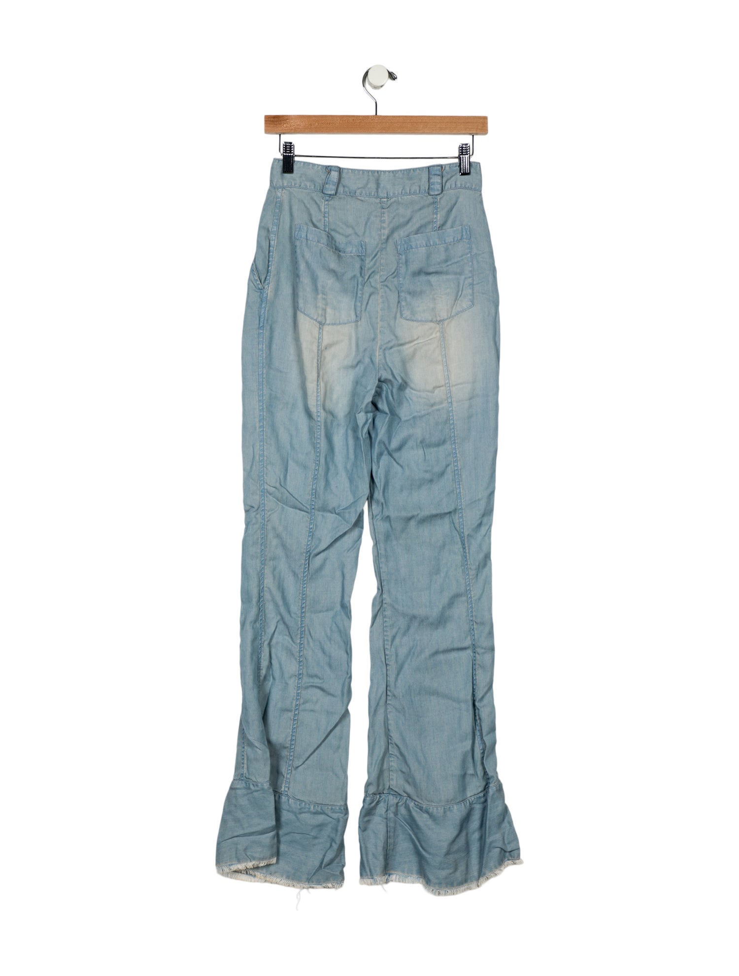 LoveShackFancy High-Rise Wide Leg Jeans