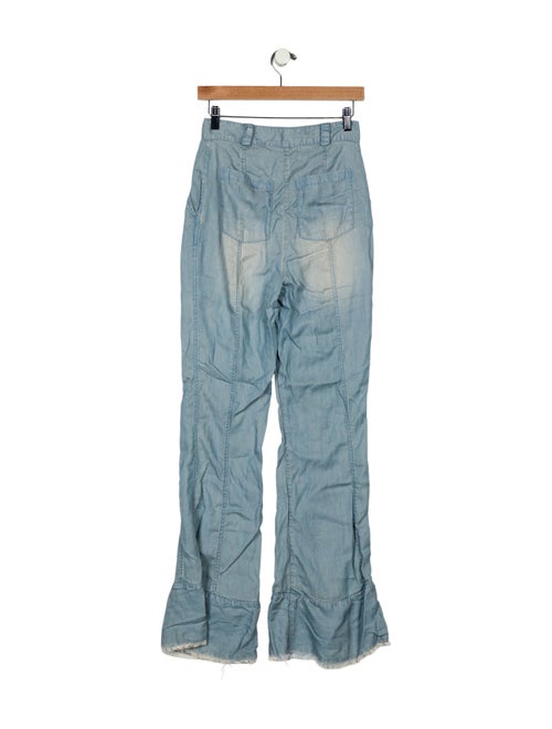 LoveShackFancy High-Rise Wide Leg Jeans