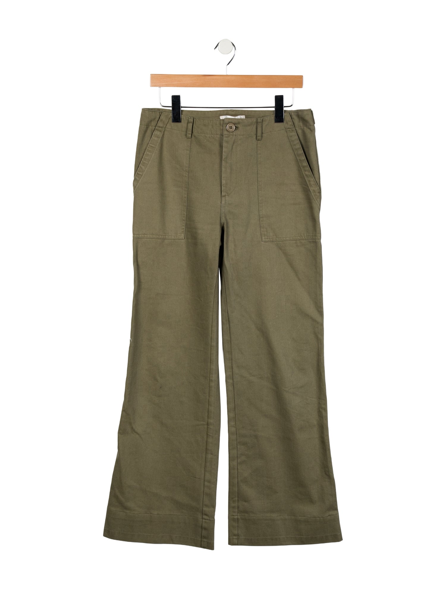 LoveShackFancy Mid-Rise Wide Leg Jeans